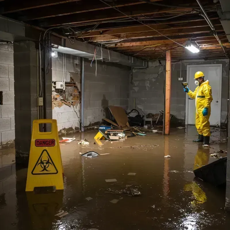 Flooded Basement Electrical Hazard in Akutan, AK Property